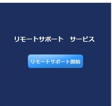 接続用ページのボタンと、ダウンロードされたプログラムの実行バー